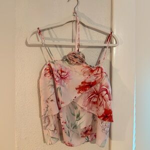 Cupcakes & Cashmere Floral Rosette Tank